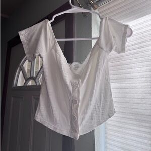 Fashion Nova White Crop Top